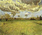 Vincent van Gogh Landscape under Stormy Skies painting
